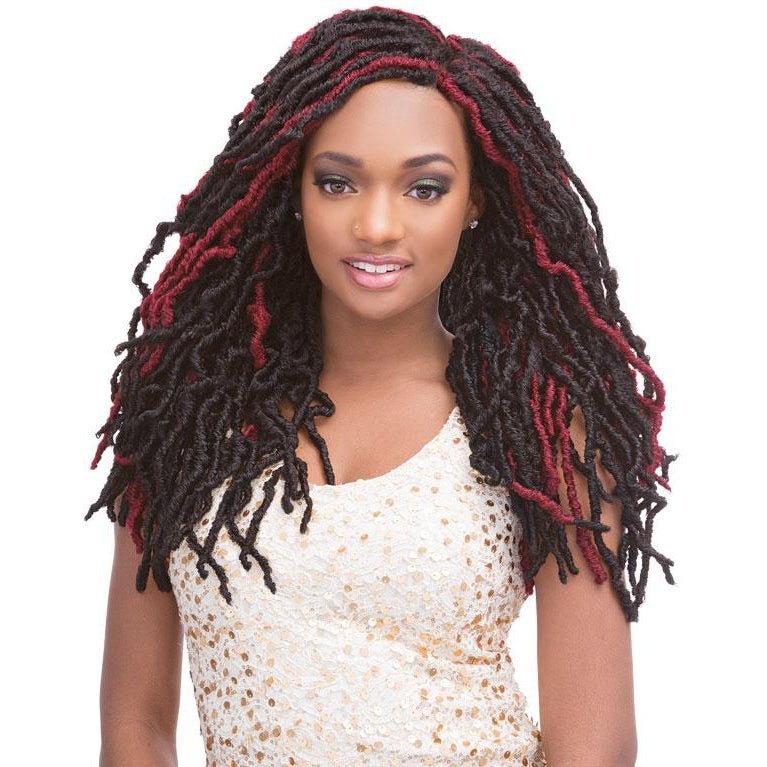 Janet Collection 2X Mambo Natural Born Locs, 18"