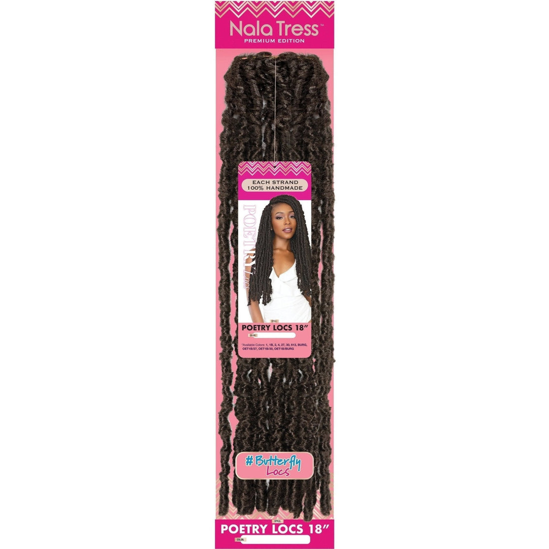 Janet Collection Nala Tress Poetry Locs, 18"