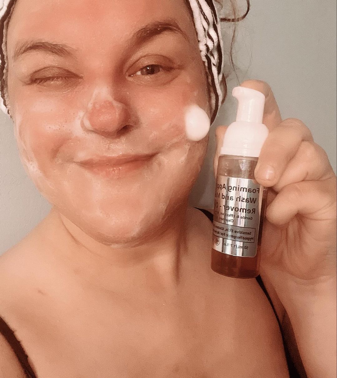 Gentle Foaming Facial Cleanser – Aloe, Apple &amp; Ashwagandha for All Skin Types