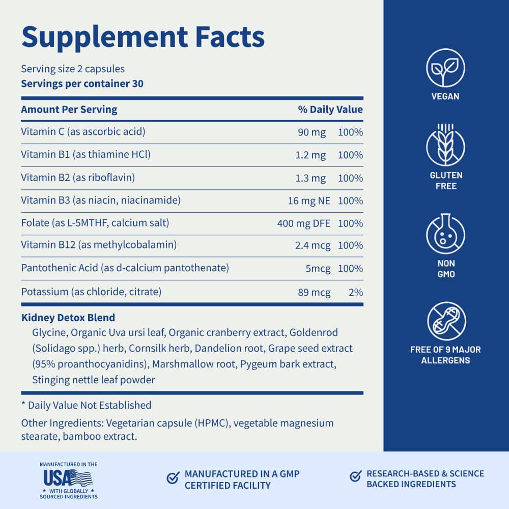 Kidney Health - 3 Month Supply by Snap Supplements