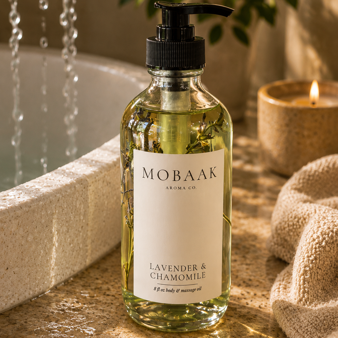 Lavender &amp; Chamomile Body Oil by Mobaak Aromatherapy Shoppe