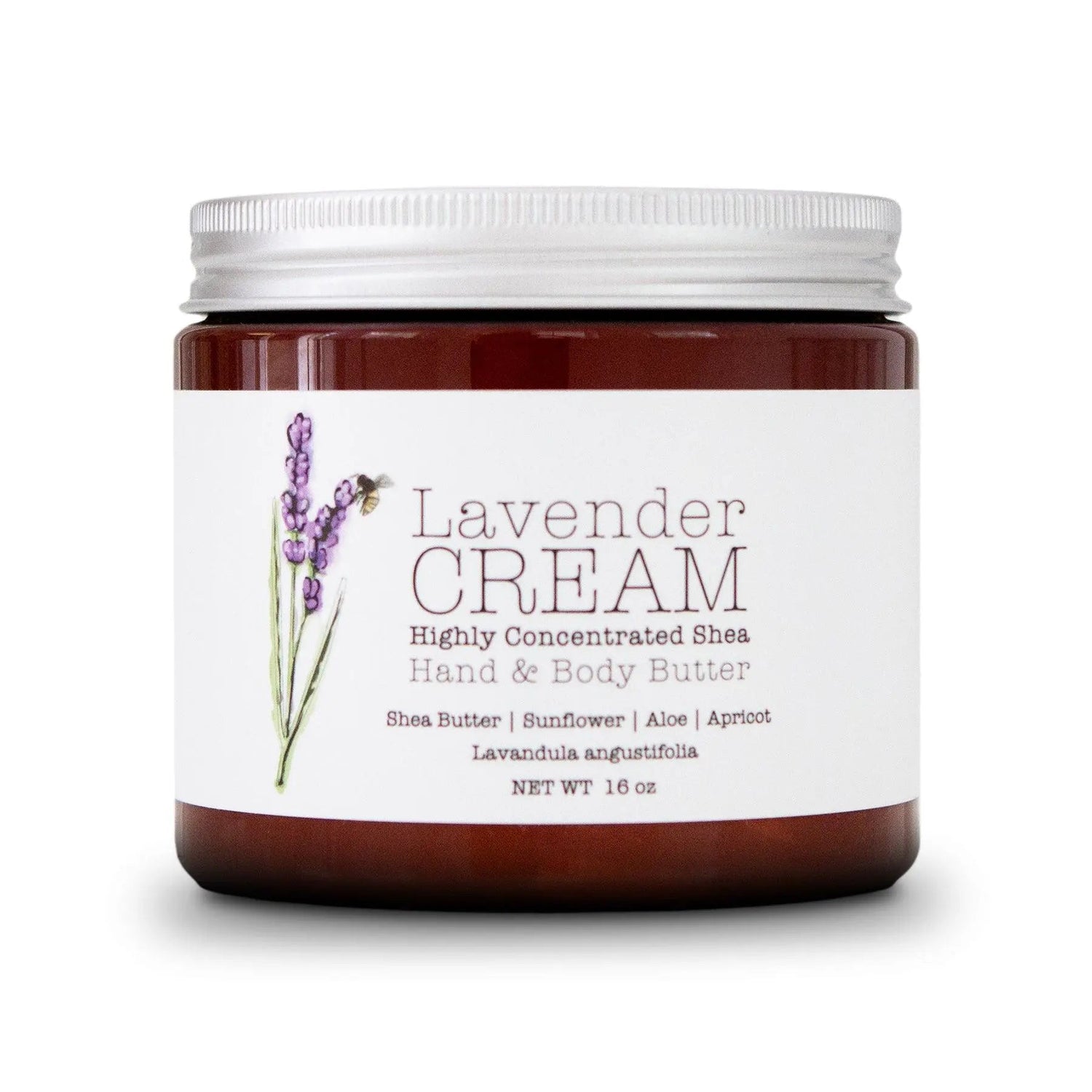 Lavender CREAM - Aromatherapy Hand &amp; Body Cream -Lotion 8 oz or 16 oz by Lavender Life Company