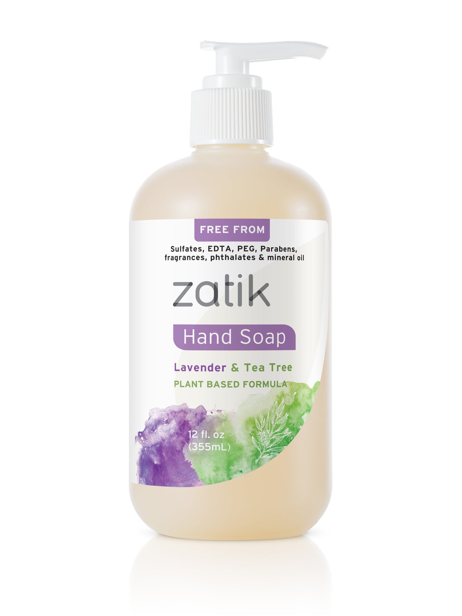 Liquid Hand Soap - Lavender &amp; Tea Tree by Zatik Naturals