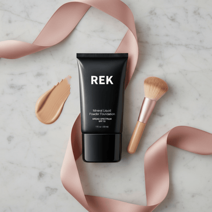 Mineral Liquid Powder Foundation with SPF 15 | REK Cosmetics — Multiple Shades by REK Cosmetics