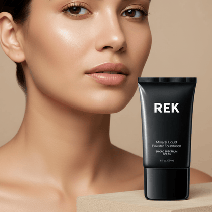 Mineral Liquid Powder Foundation with SPF 15 | REK Cosmetics — Multiple Shades by REK Cosmetics
