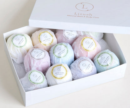 11 Bath Bombs Gift Box + one Free Bomb to make 12 !! by Lizush