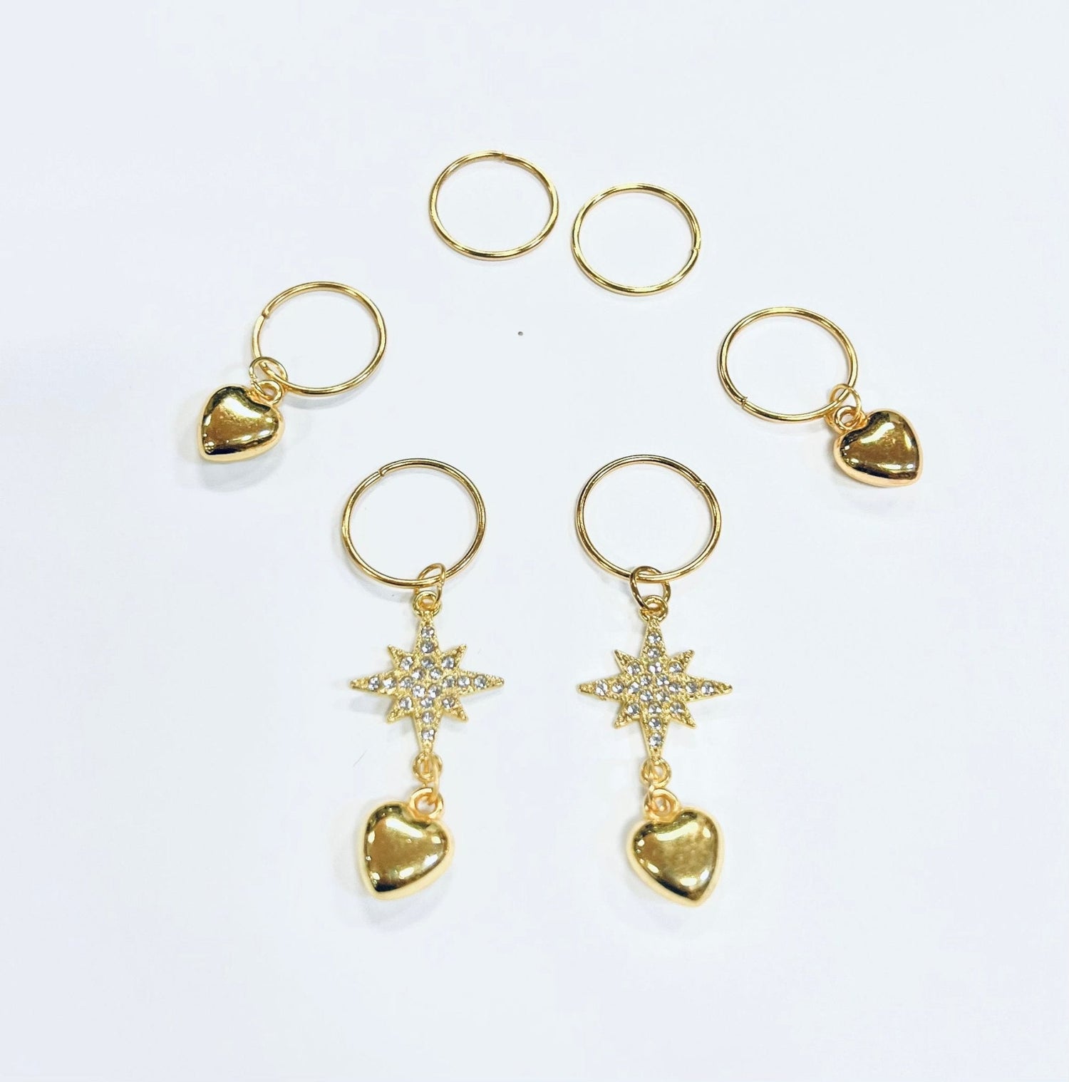 LQQKS HAIR BRAID RING &amp; BRAID TUBE 4PCS/PACK
