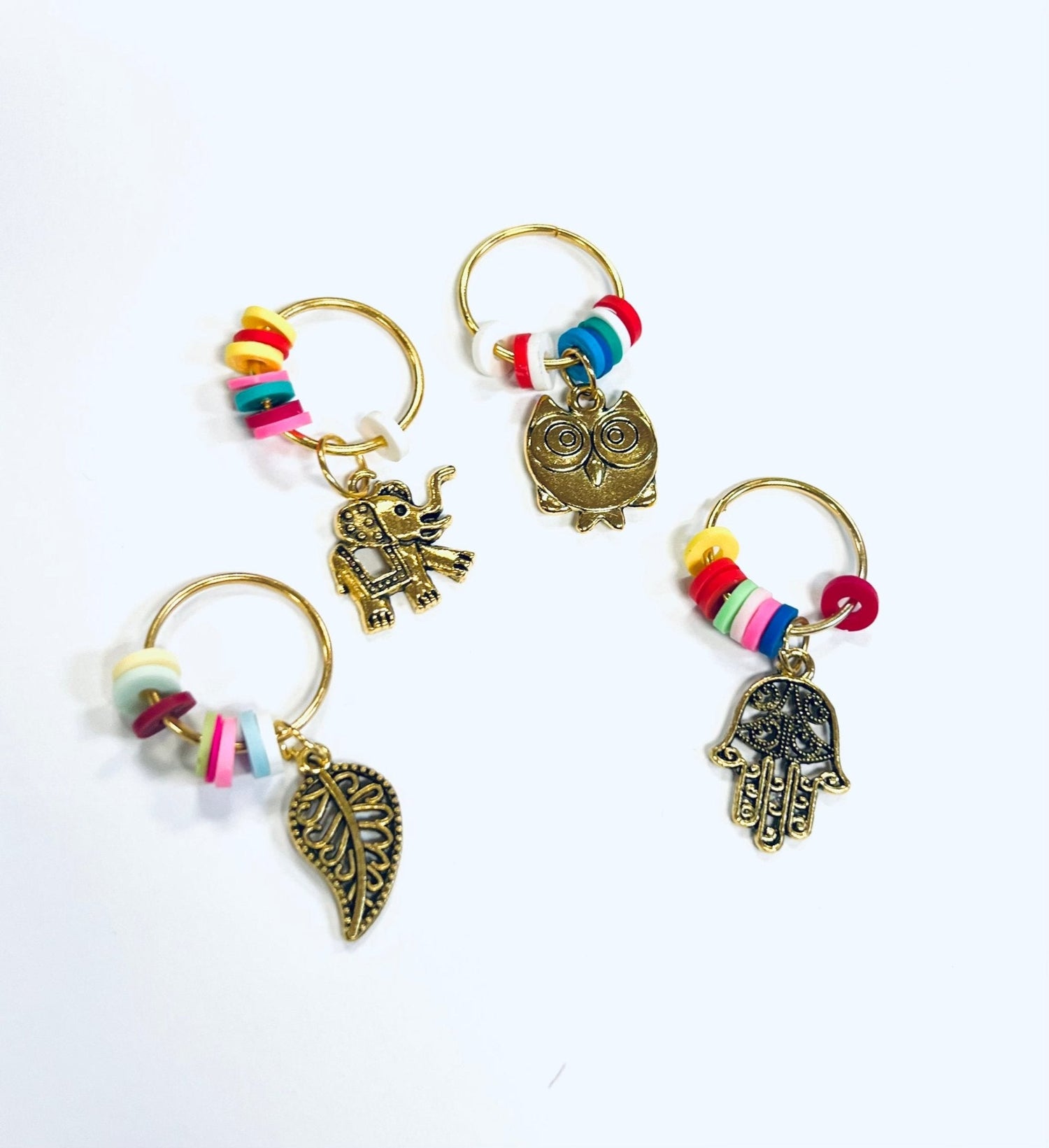 LQQKS HAIR BRAID RING &amp; BRAID TUBE 4PCS/PACK