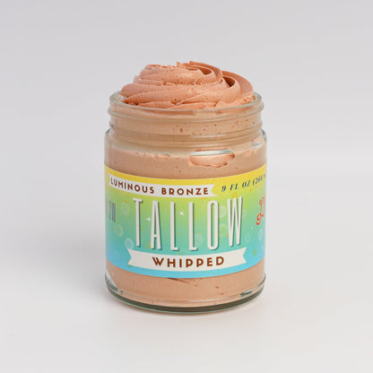 Luminous Bronze Whipped Tallow Moisturizer - Natural Bronzing Body Butter with Mica by Lady May Tallow