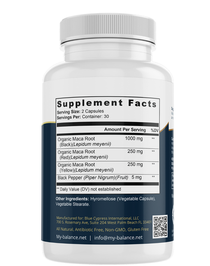 Organic MACA Root Capsules by My Balance