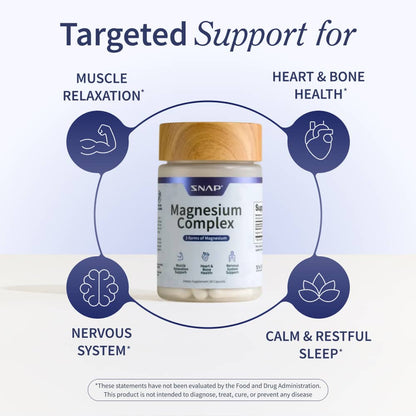 Magnesium Complex - Buy 2, Get 1 Free by Snap Supplements