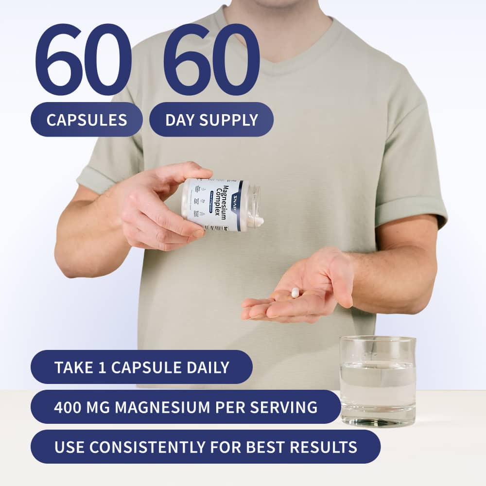 Magnesium Complex - 6 Bottles by Snap Supplements