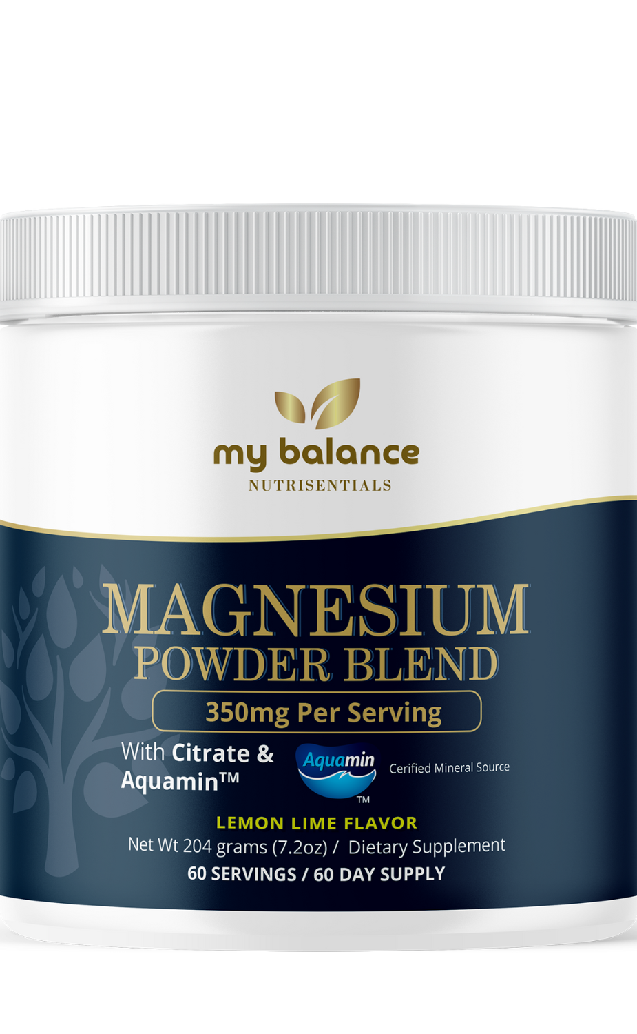 Magnesium Powder - Magnesium Citrate &amp; Aquamin™ by My Balance