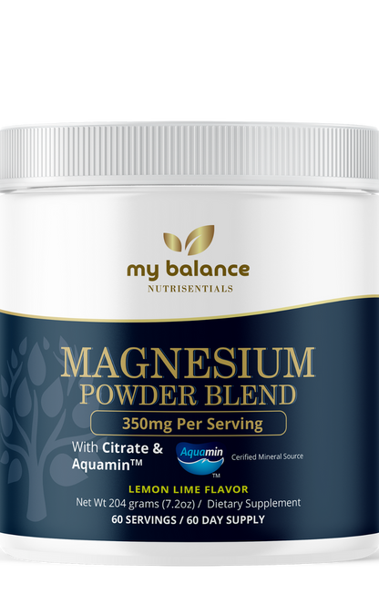 Magnesium Powder - Magnesium Citrate &amp; Aquamin™ by My Balance