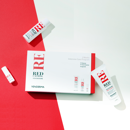 [VENDERMA] Red Calming Cica Exosome 2 Weeks Intensive Care Program Set by Pi-Boo