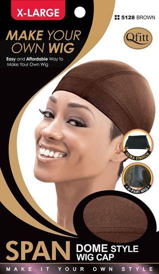Make your Own Wig X-Large 5128 Brown  Dome Span Style Wig Cap
