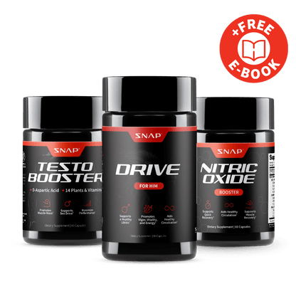 Male Drive Stack + Free E-Book by Snap Supplements