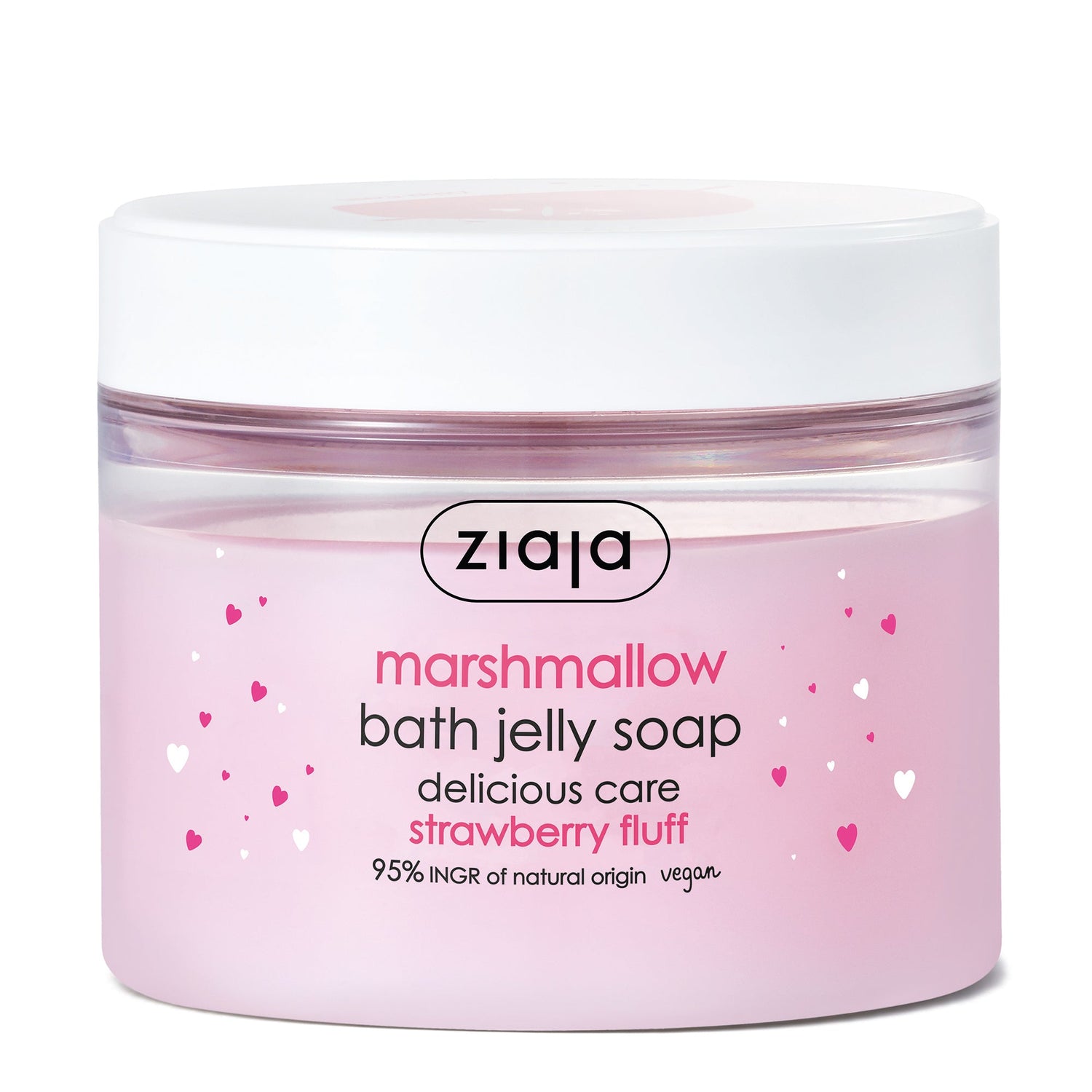 Marshmallow Strawberry Fluff - Bath Jelly Soap - Delicious Skin Care by Ziaja® USA Webstore