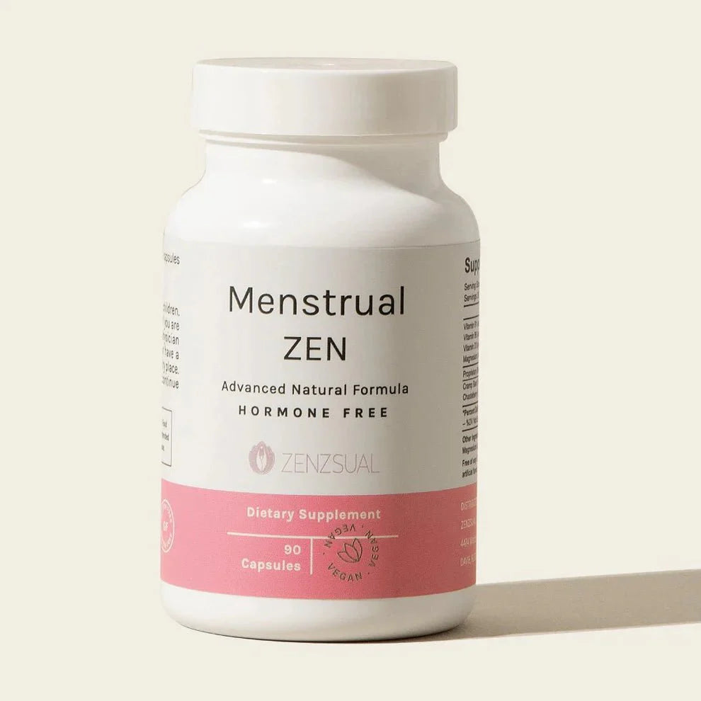Menstrual Zen con Glicinato de Magnesio - Alivio Natural Para Síntomas Menstruales y PeriMenopausia by Tu Salud Intima