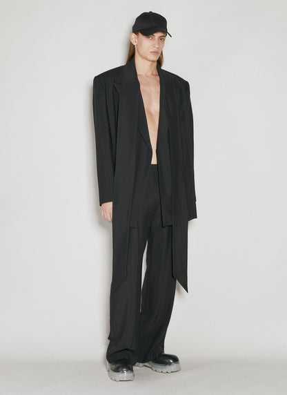 Mugler Men Cut-Out Tailored Pants by Luosophy