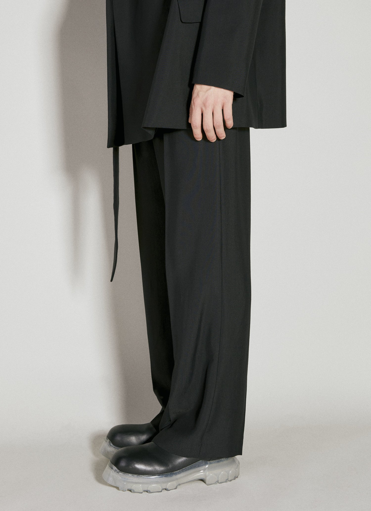 Mugler Men Cut-Out Tailored Pants by Luosophy