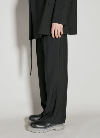 Mugler Men Cut-Out Tailored Pants by Luosophy