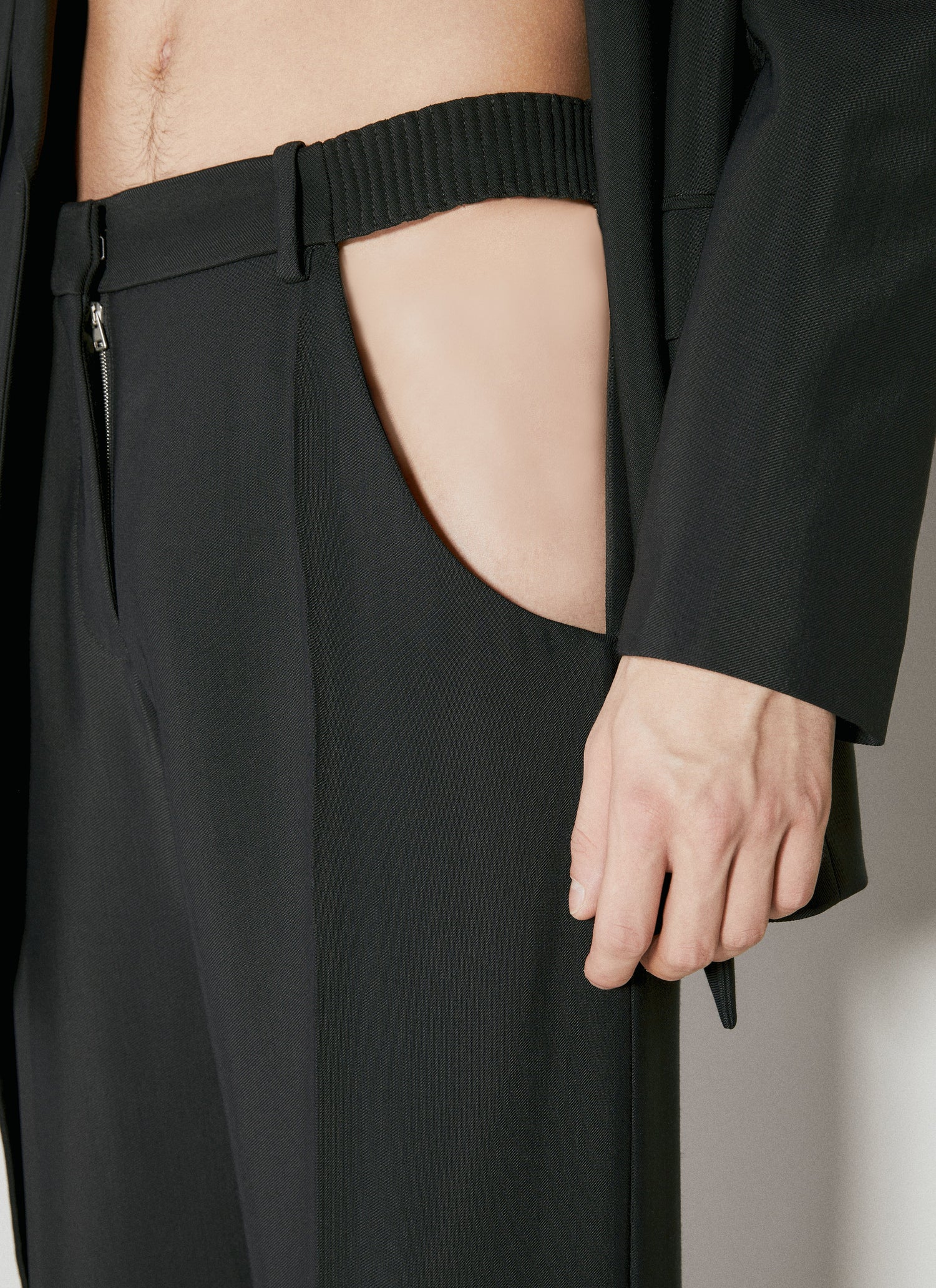 Mugler Women Cut-Out Tailored Pants by Luosophy