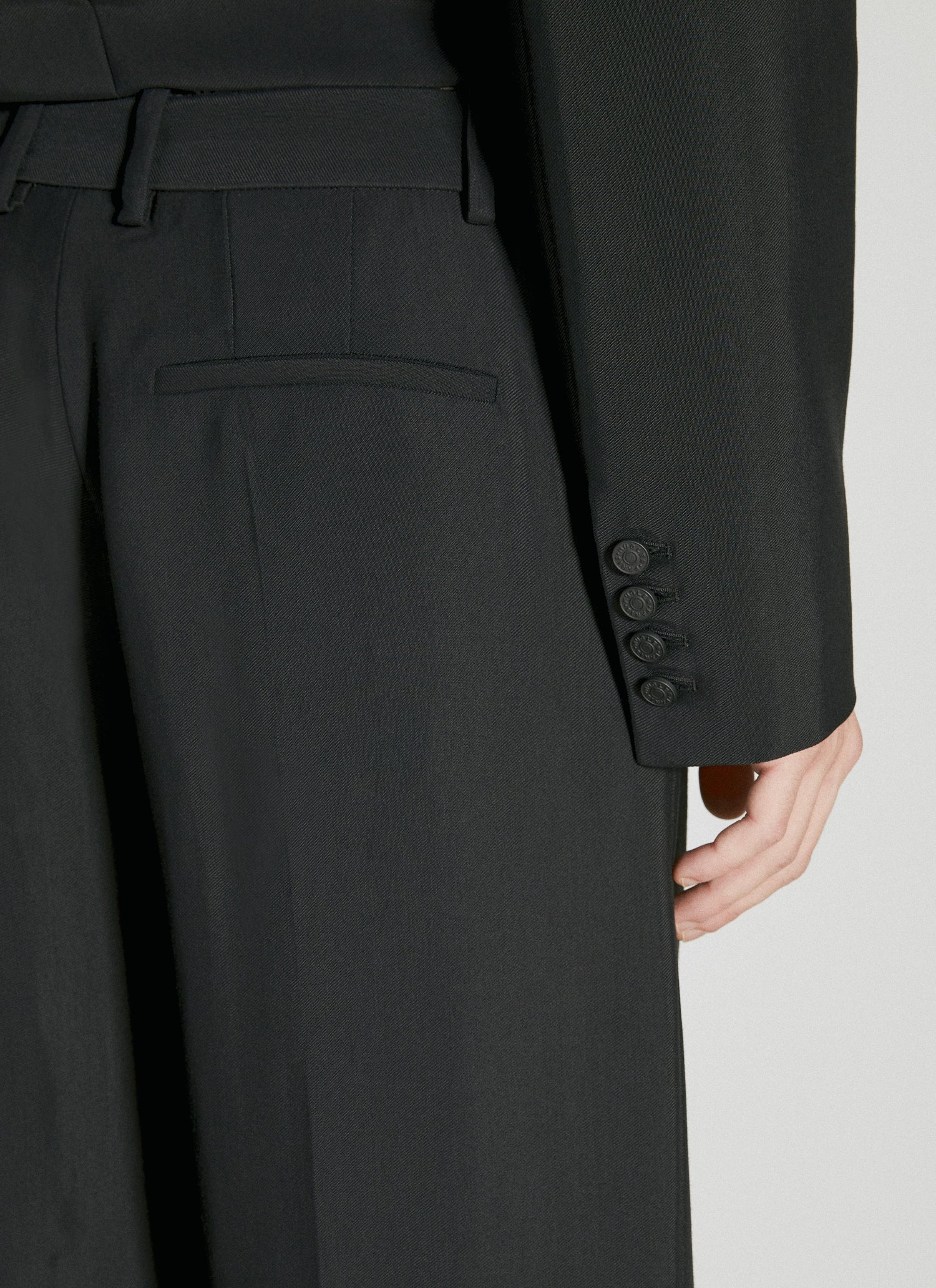 Mugler Men Cut-Out Tailored Pants by Luosophy