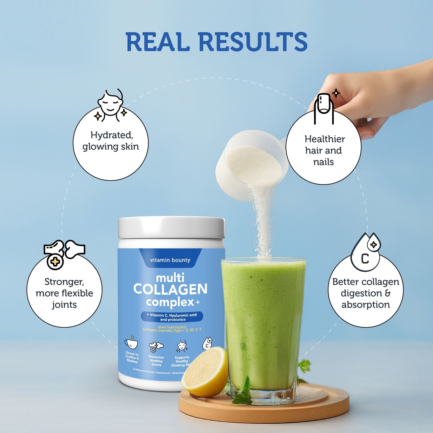 Multi Collagen Complex + by Vitamin Bounty