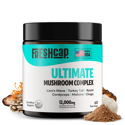 Organic Mushroom Extract Powder Blend by FreshCap Mushrooms