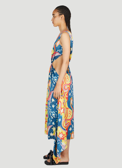 Marni X No Vacancy Women Galactic Paradise Midi Dress by Luosophy
