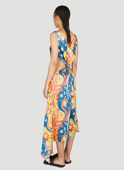 Marni X No Vacancy Women Galactic Paradise Midi Dress by Luosophy