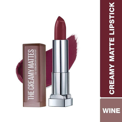 Maybelline New York Color Sensational Creamy Matte Lipstick / 696 Burgundy Blush by Dista