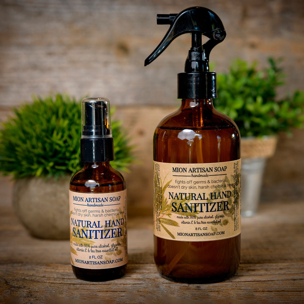 Natural Hand Sanitizer | Made With Pure Alcohol and Essential Oils by MION Artisan Soap Co.