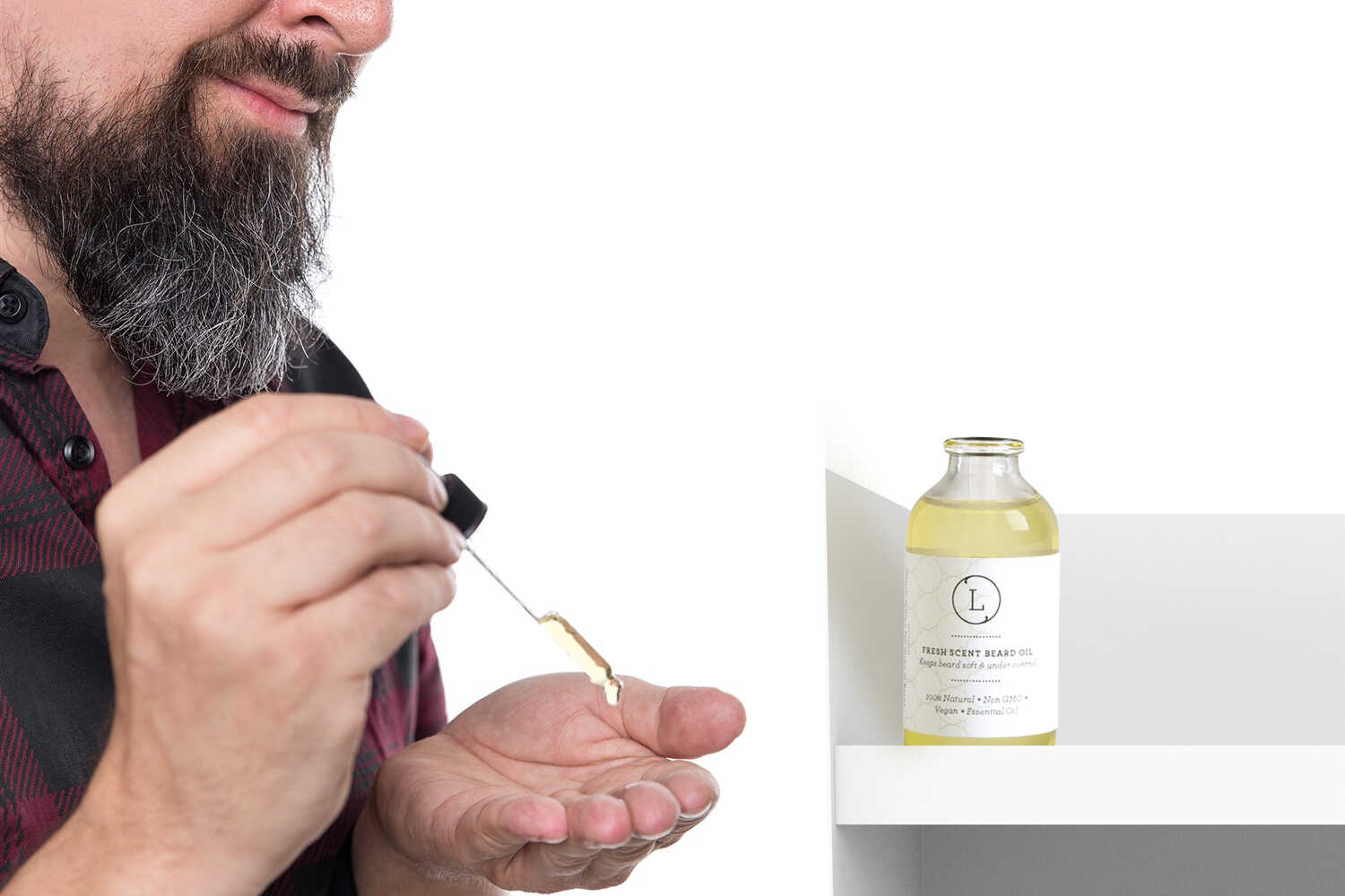 CBD Natural Handmade Beard Oil with CBD, Beard Softener, Beard Moisture, Beard care (THC free) by Lizush