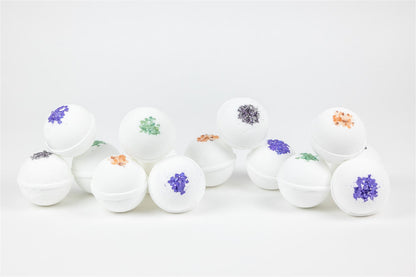 Bulk - 100 Natural Vegan Mix scents Bath Bombs - White by Lizush