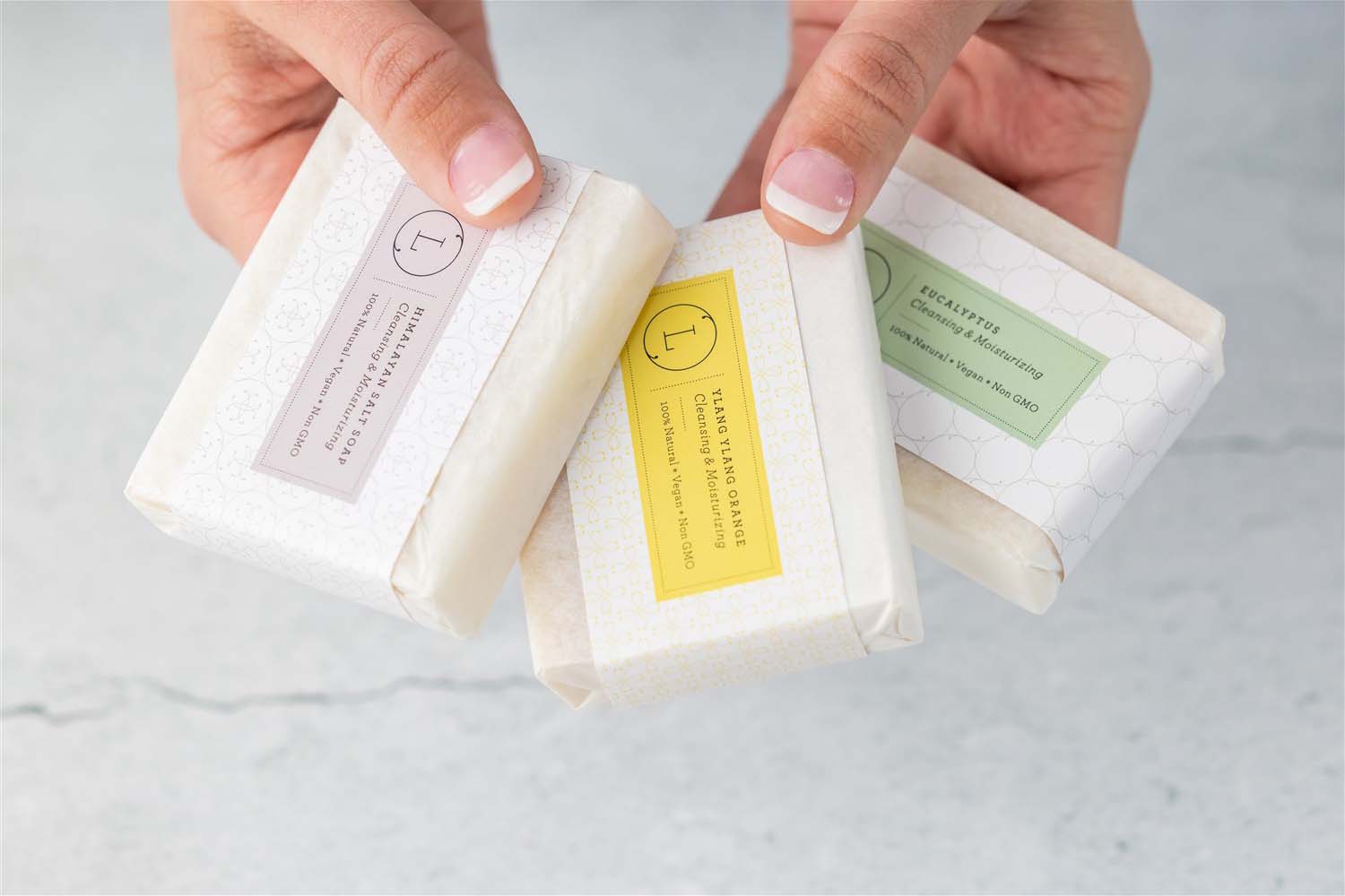 Set of 6 Handmade cold process ,Natural Soap Bars in gift Set box by Lizush