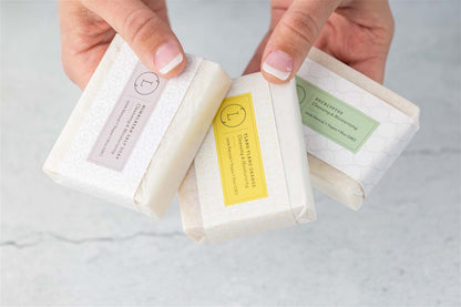 Set of 6 Handmade cold process ,Natural Soap Bars in gift Set box by Lizush