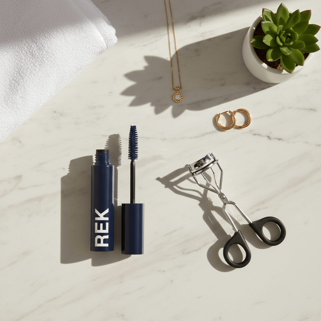 The viral Navy Sensitive Mascara that brightens your eyes without irritation by REK Cosmetics