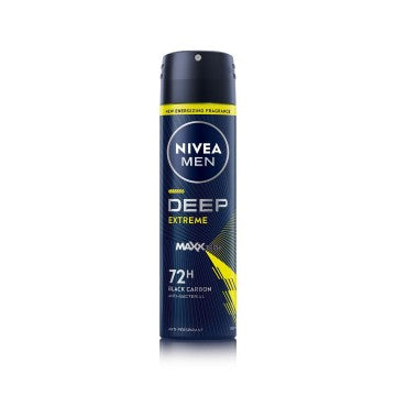 NIVEA MEN Deep Sport MaxxTech 72h Antiperspirant Spray, 150ml by Pasteur Pharmacy