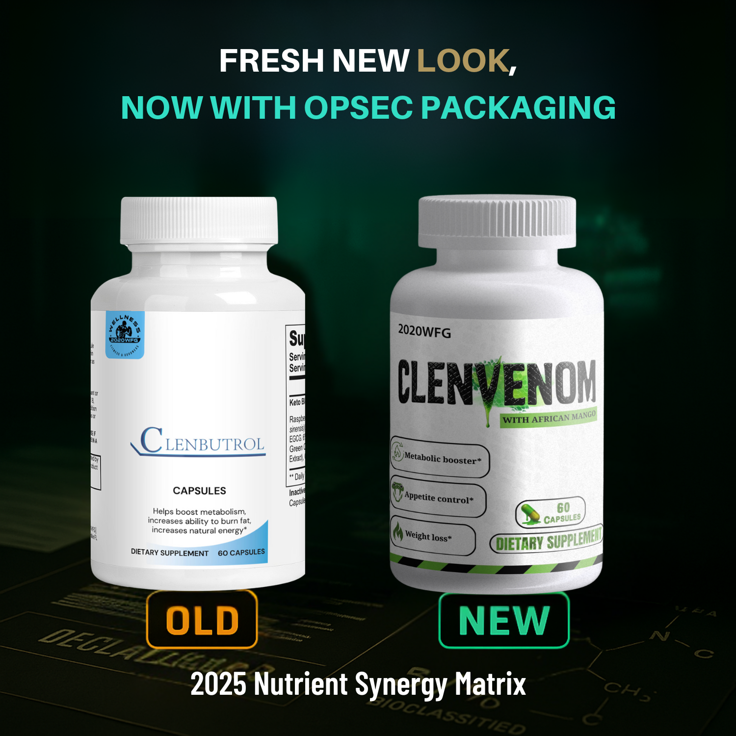 CLENVENOM: Thermogenic Complex | 60 Capsules - Green Tea Extract, Raspberry Ketones &amp; Natural Energy Support by 2020WFG