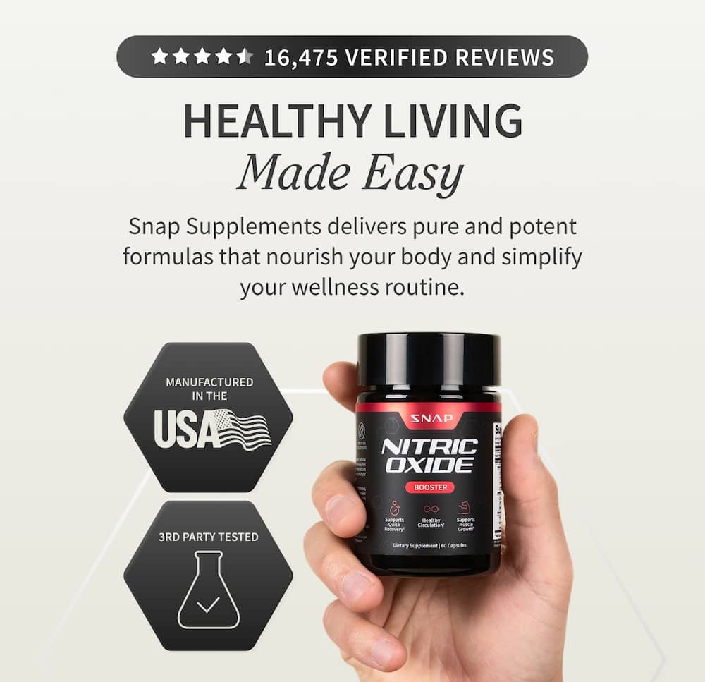 Nitric Oxide Booster by Snap Supplements