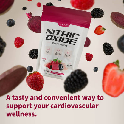 Nitric Oxide Beet Soft Chews by Snap Supplements