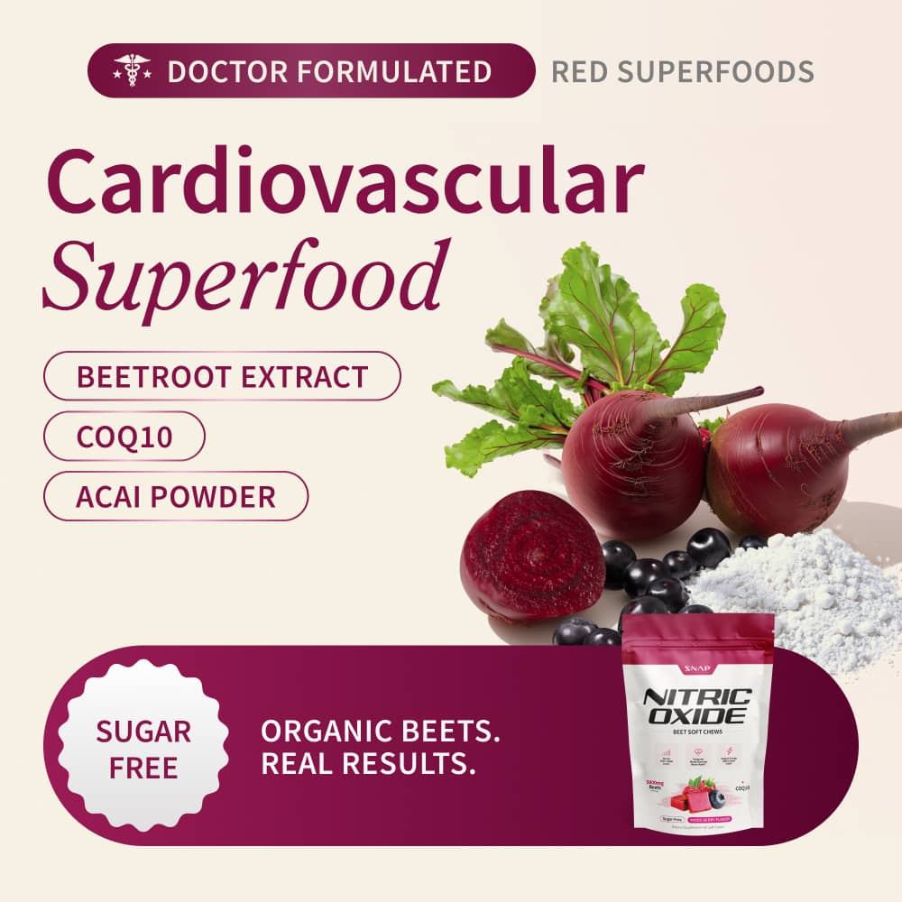 Nitric Oxide Beet Soft Chews - Buy 2, Get 1 Free! by Snap Supplements