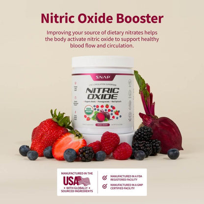 Nitric Oxide Organic Beets - Mixed Berry Flavor by Snap Supplements