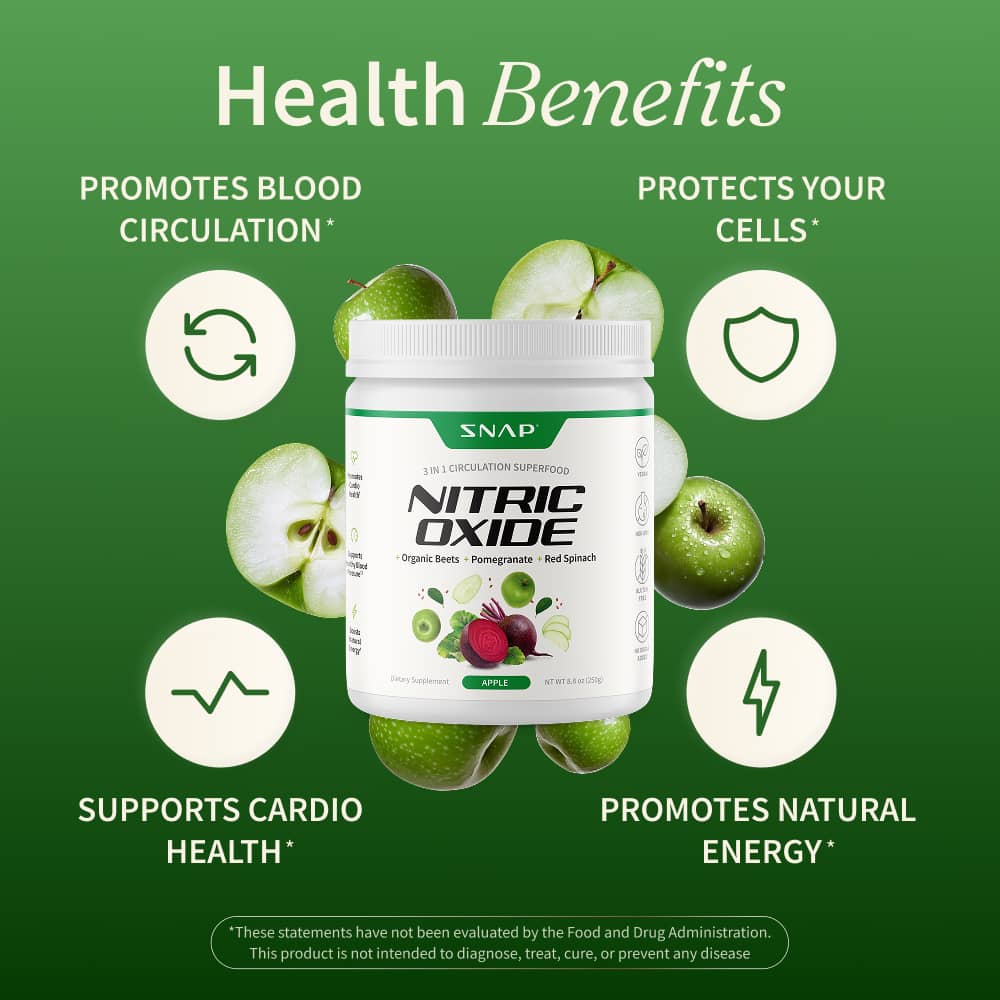 Nitric Oxide Organic Beets - Apple Flavor by Snap Supplements