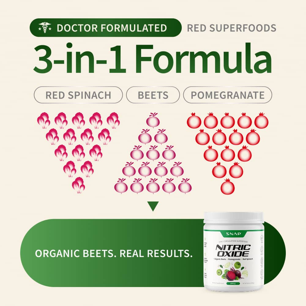 Nitric Oxide Organic Beets - Apple Flavor by Snap Supplements