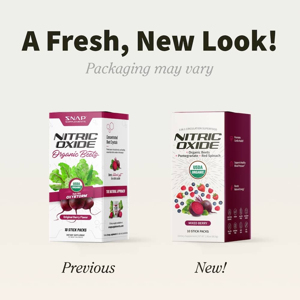 Nitric Oxide Organic Beets Single-Serve Packs by Snap Supplements