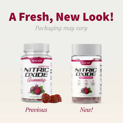 Nitric Oxide Gummies - Cherry Flavor - Buy 3 Get 2 FREE! by Snap Supplements