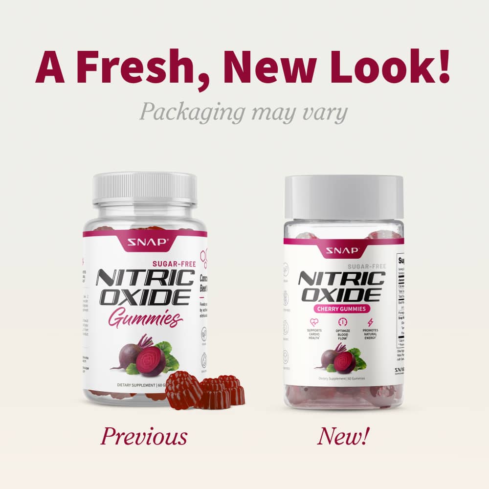 Nitric Oxide Gummies - Cherry Flavor - Buy 2 Get 1 FREE! by Snap Supplements